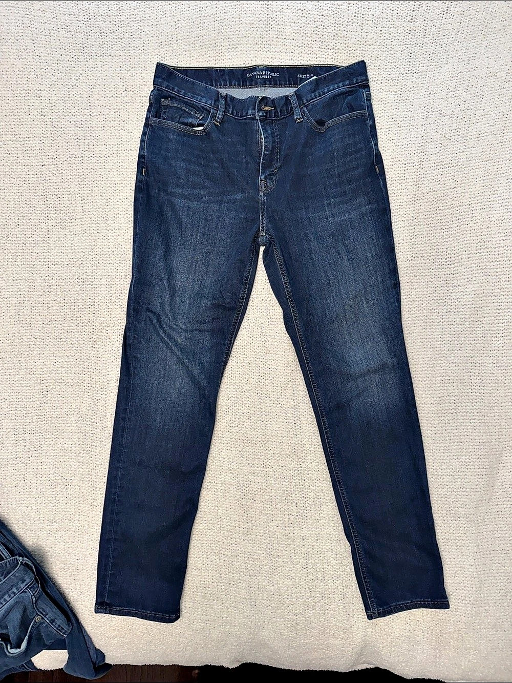 3 pairs of Banana Republic Traveler Men's Slim Jeans Size 33x32, 33 Waist x 33 L